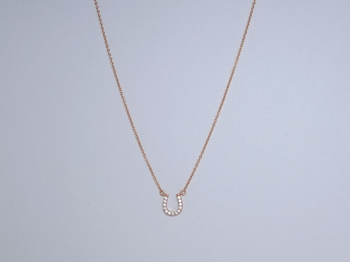 Tiffany U Cubic Zirconia Pendant Necklace